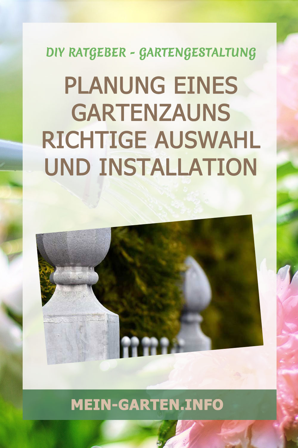 Planung eines Gartenzauns Richtige Auswahl und Installation