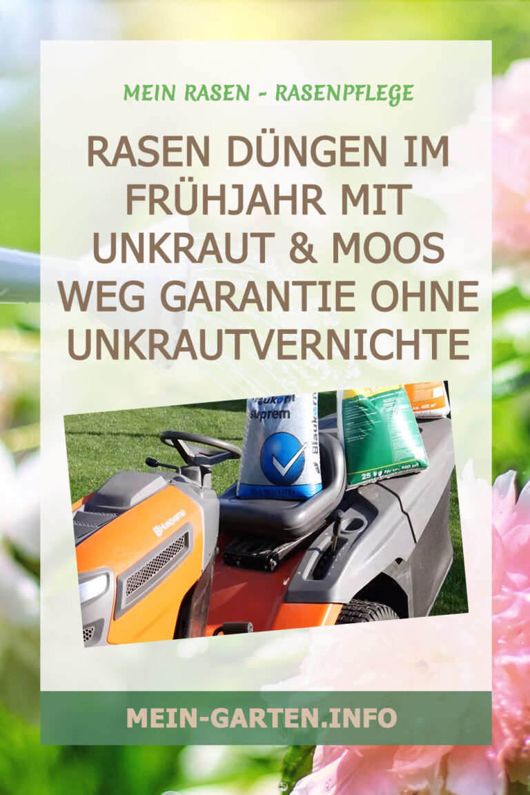 Rasen düngen im Frühjahr - Mit Unkraut & Moos weg Garantie