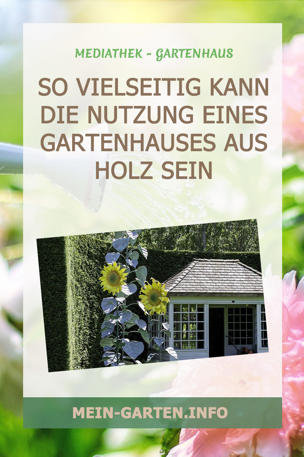 So vielseitig kann die Nutzung eines Gartenhauses aus Holz sein