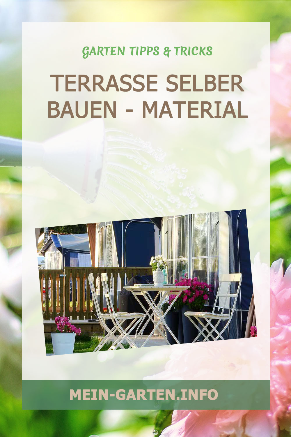 Terrasse selber bauen - Material