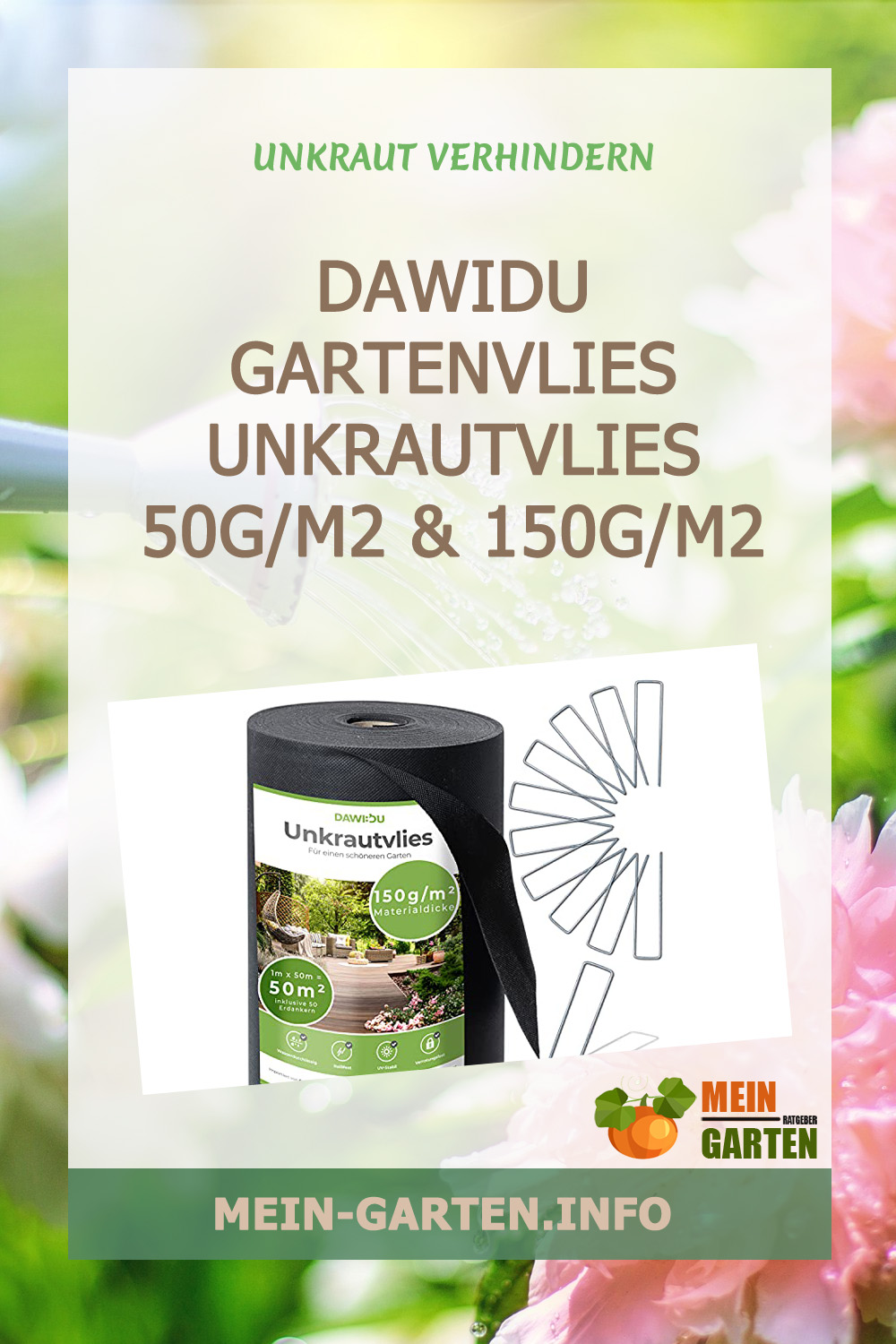 DAWIDU Gartenvlies Unkrautvlies 50g/m2 & 150g/m2 günstig kaufen