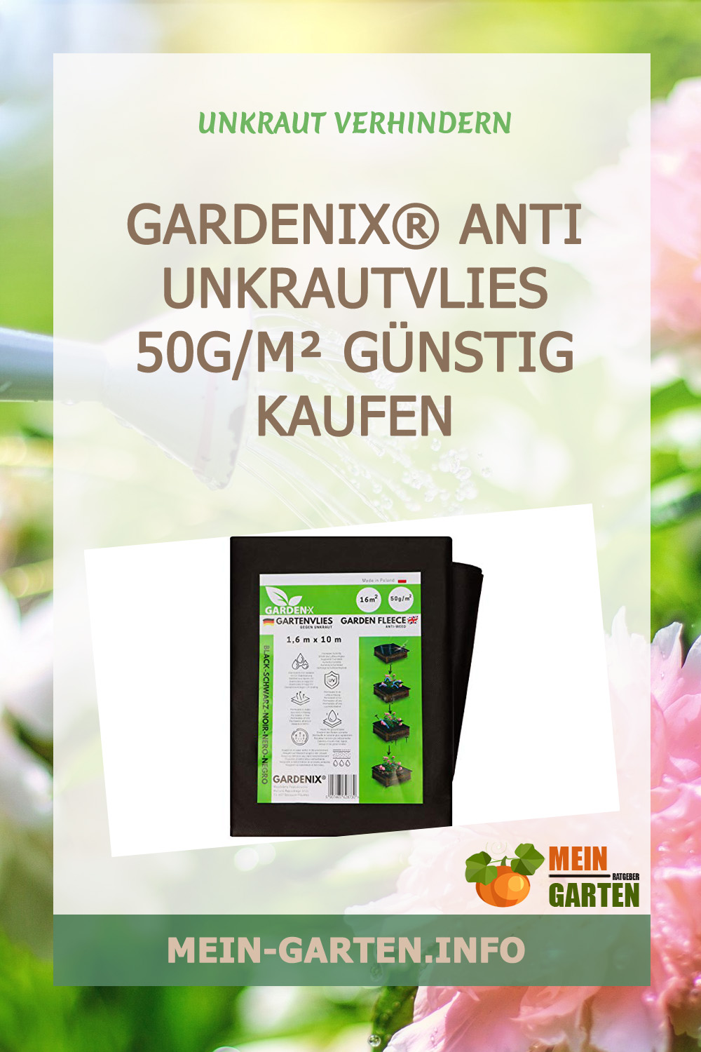 GARDENIX® Anti Unkrautvlies 50g/m² günstig kaufen