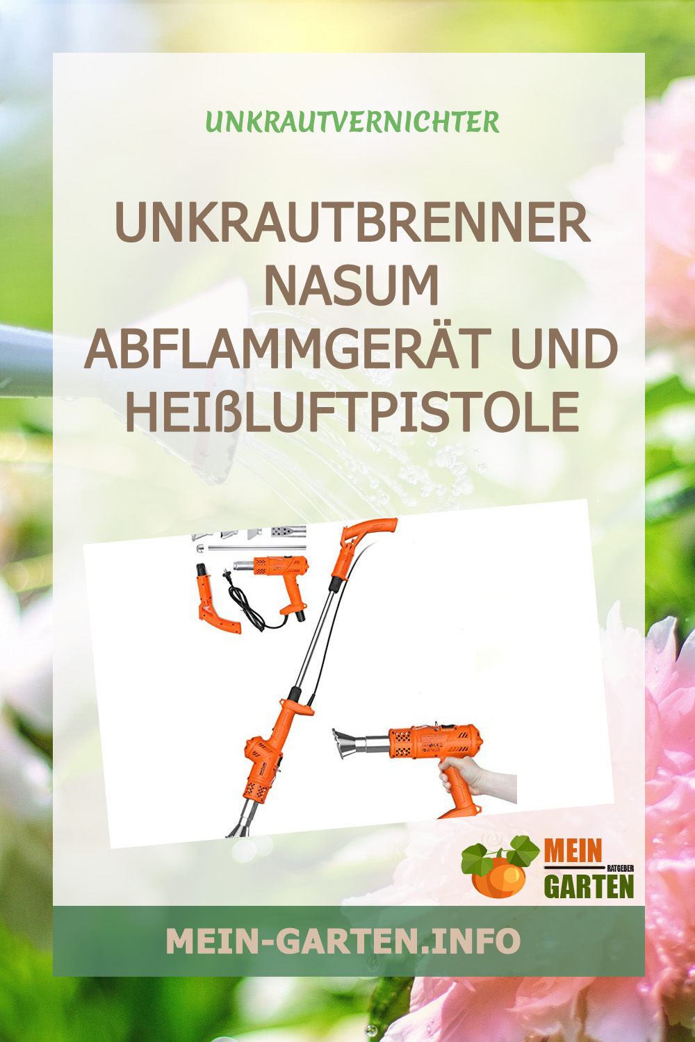 Unkrautbrenner NASUM Abflammgerät und Heißluftpistole günstig kaufen