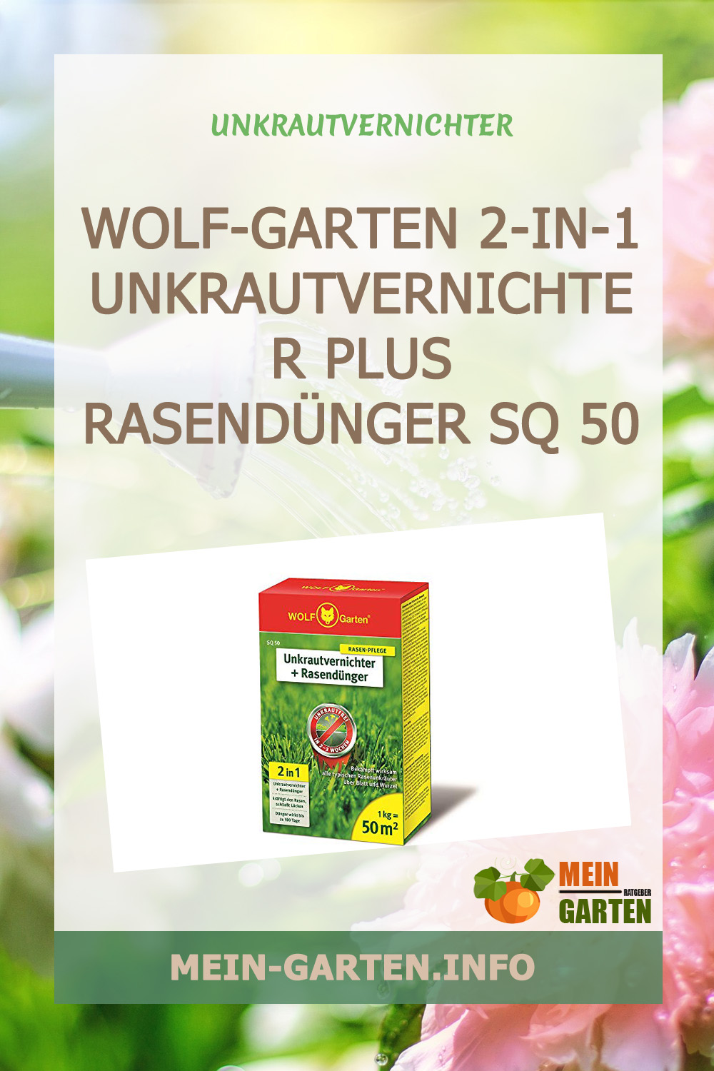 WOLF-Garten 2-in-1 Unkrautvernichter plus Rasendünger SQ 50 günstig kaufen