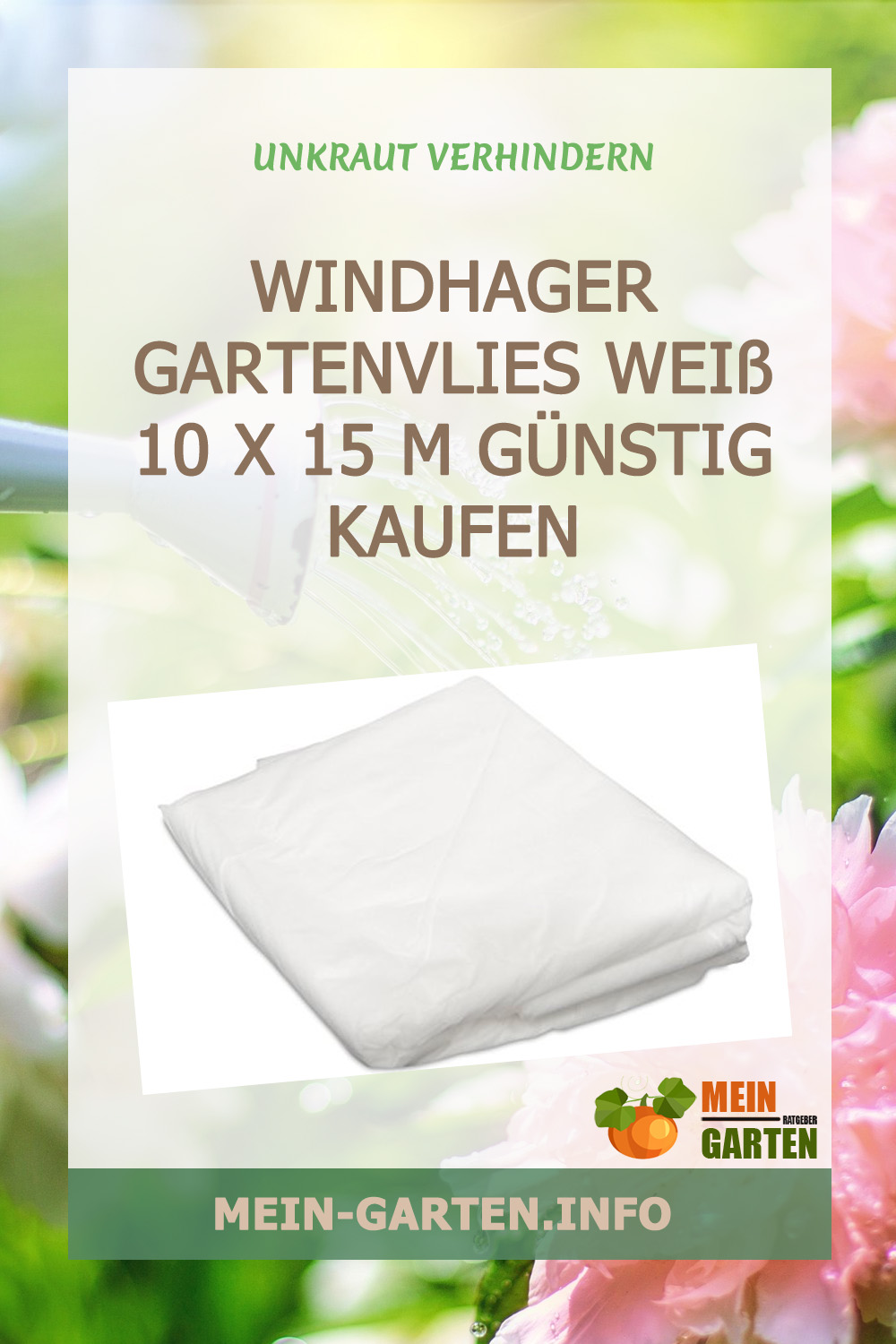 Windhager Gartenvlies Weiß 10 x 15 m günstig kaufen