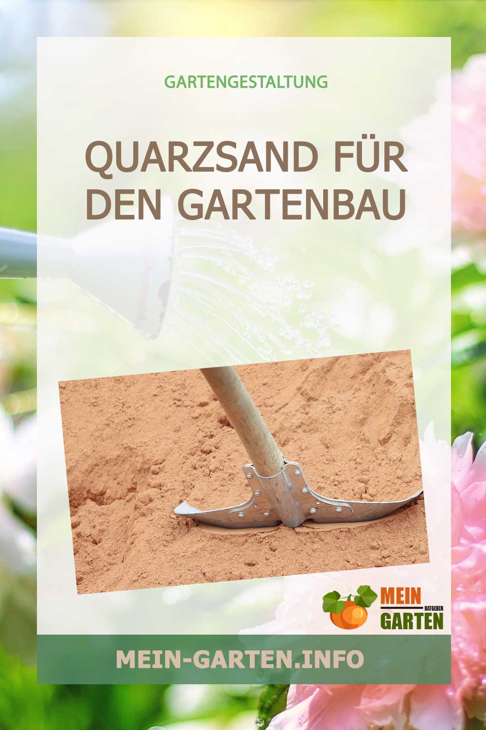 Quarzsand Wofür wird er im Gartenbau eingesetzt