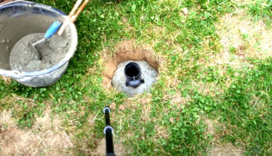 Einschlaghülse einbetonieren