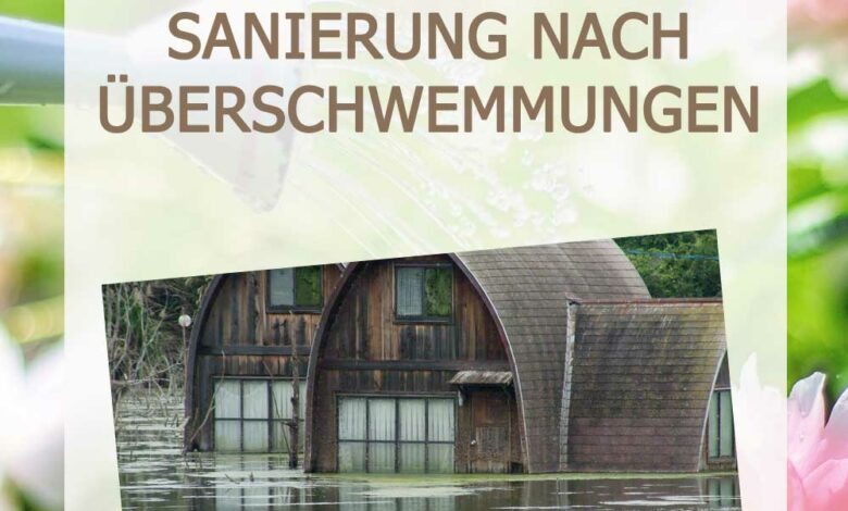 Garten nach Hochwasser - Sanierung nach Überschwemmungen