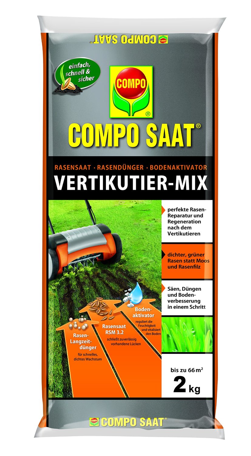 Compo Saat-Vertikutier-Mix Rasenpflege Erfahrungen & Test