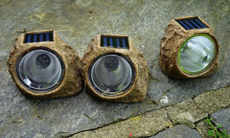 Solarleuchten für den Garten an Wegen