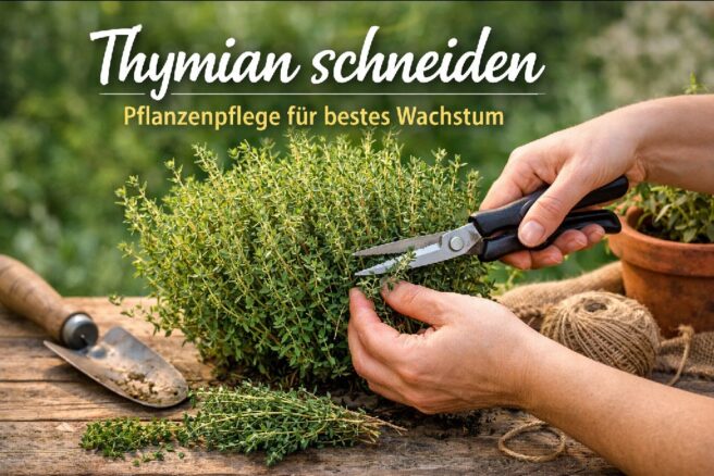Thymian schneiden Pflanzenpflege für bestes Wachstum