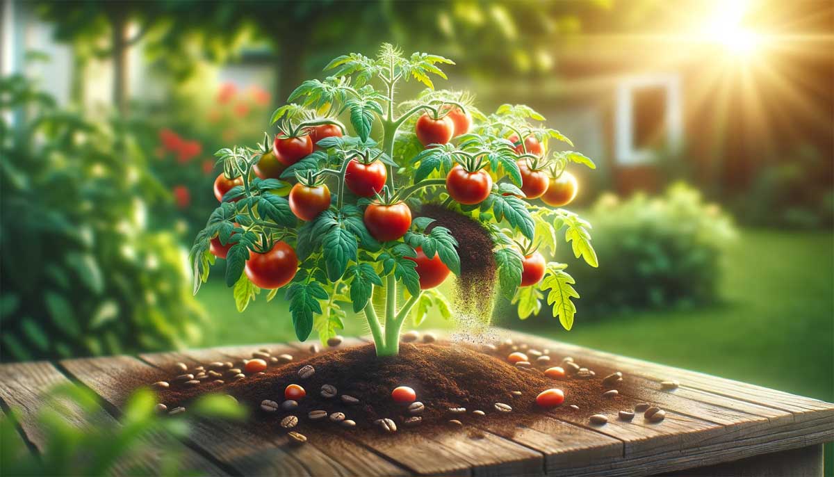 Tomaten mit Kaffeesatz düngen