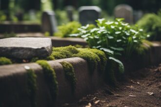 Grabgestaltung pflegeleicht mit Steinen und Pflanzen
