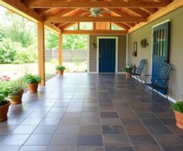 Wetterfeste und pflegeleichte Böden für Gartenhäuser und Pavillons