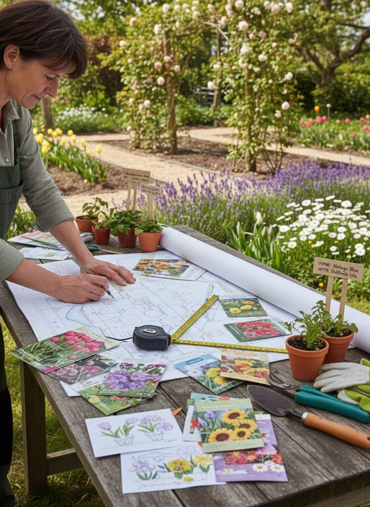 Blumengarten planen Schritt für Schritt