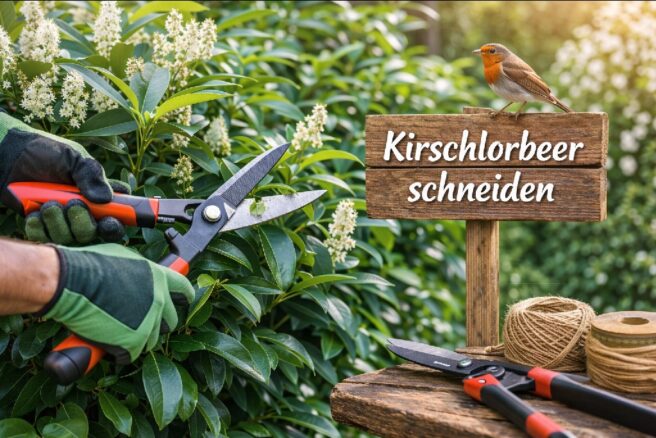 Kirschlorbeer schneiden Anleitung für den Rückschnitt