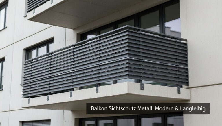 Balkon Sichtschutz Metall