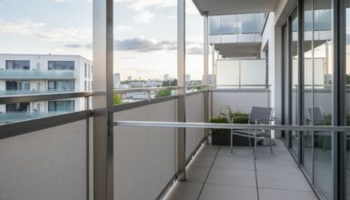 Balkon Sichtschutz ausziehbar