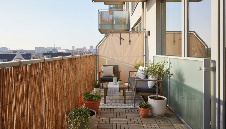 Balkon Sichtschutz für Mieter