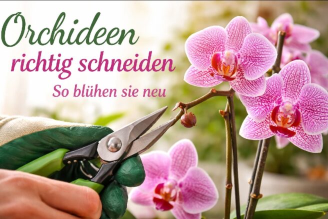 Orchideen schneiden Anleitung zum Rückschnitt