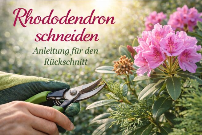 Rhododendron schneiden Anleitung für den Rückschnitt