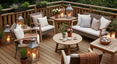 Terrasse gestalten mit Holz