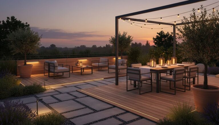 Solar-Terrassenbeleuchtung: Stimmungsvolle Ideen