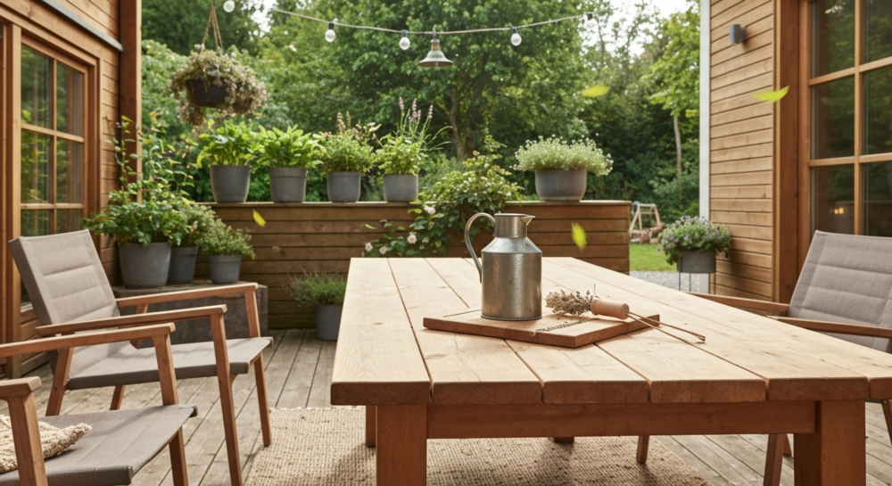 Terrassenmöbel aus Holz: Auswahl & Pflegetipps