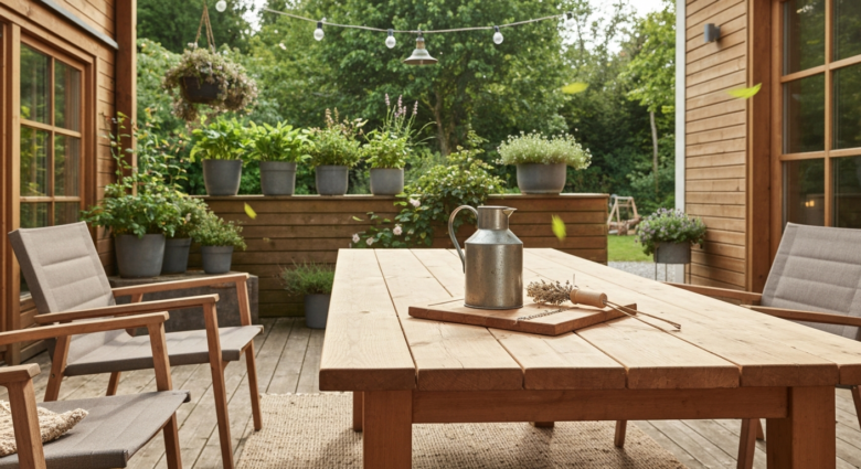 Terrassenmöbel aus Holz: Auswahl & Pflegetipps