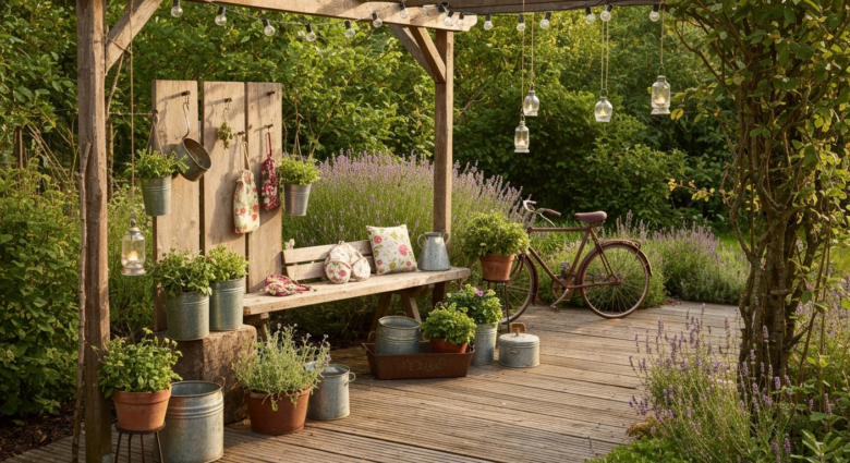 Vintage-Garten gestalten: Deko-Ideen im Shabby Chic Look