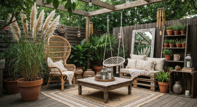 Boho Garten gestalten: 7 kreative Ideen & Tipps