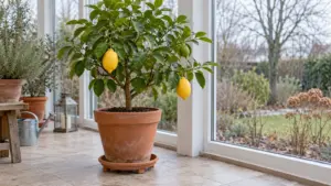 Zitronenbaum überwintern: Standort, Gießen und Winterschutz