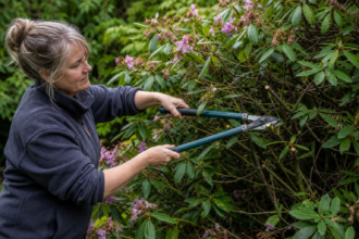 rhododendron schneiden editorial