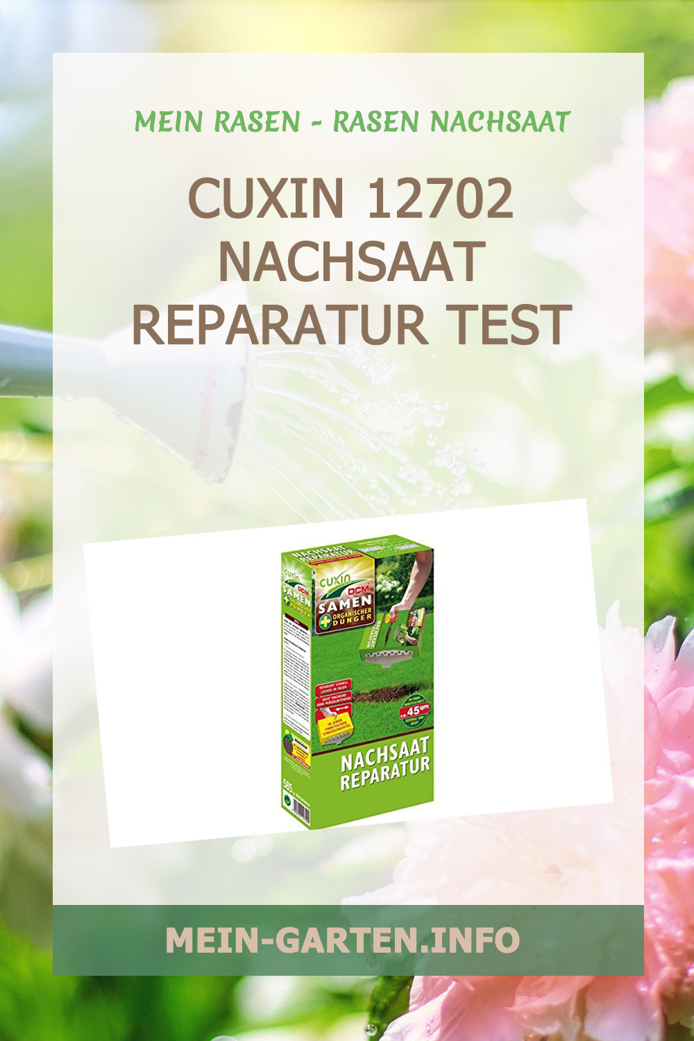 Cuxin 12702 Nachsaat Reparatur Test