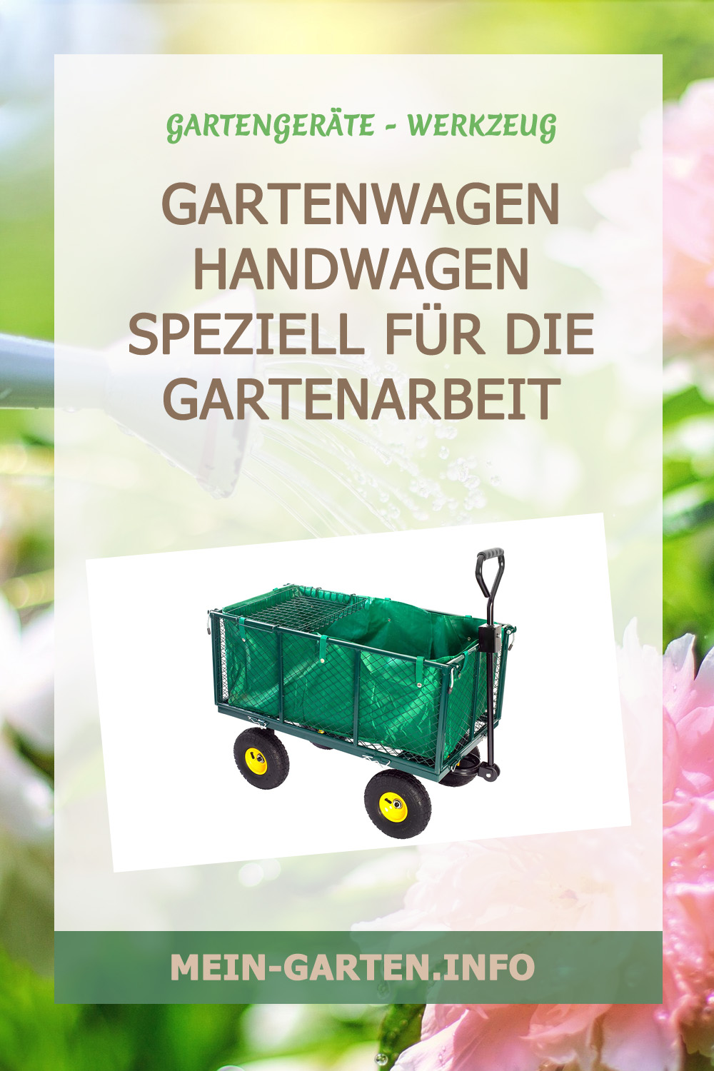 Gartenwagen Handwagen speziell für die Gartenarbeit